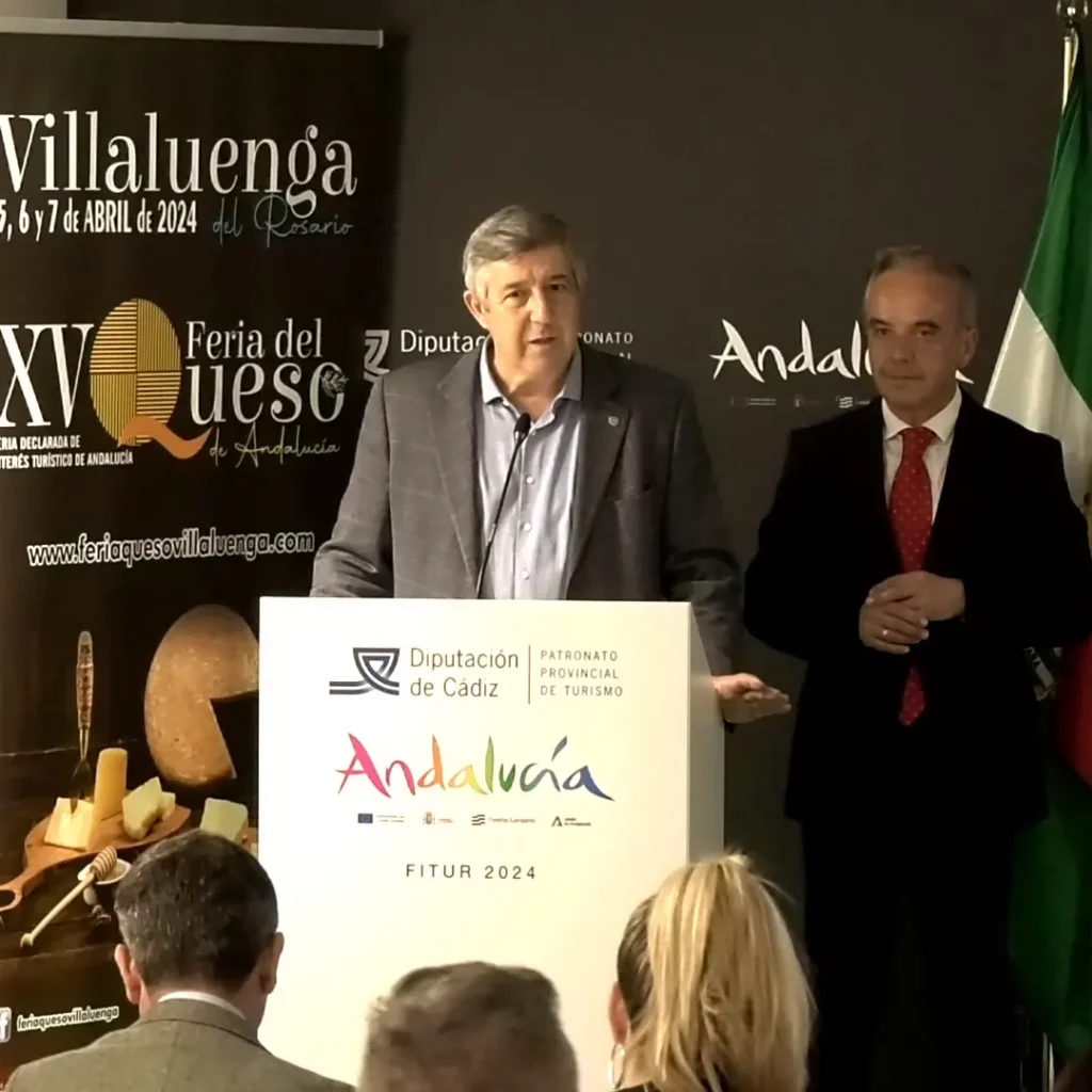 Esteban Fernández y Alfonso Moscoso en la presentación de Fitur