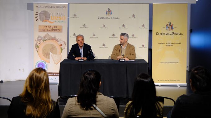 Presentación en las Bodegas Cayetano del Pino de la Feria del Queso 2026